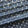 Warp Knitting Polyester Silver Metalic Velvet Fabric